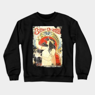 Art Nouveau - Bitter Oriental Alphonse Mucha Crewneck Sweatshirt